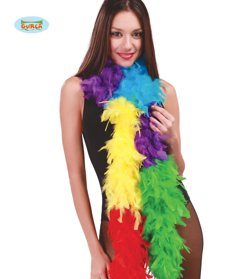 BOA PLUMA MULTICOLOR 1,80 MTS.(40 GRAMOS