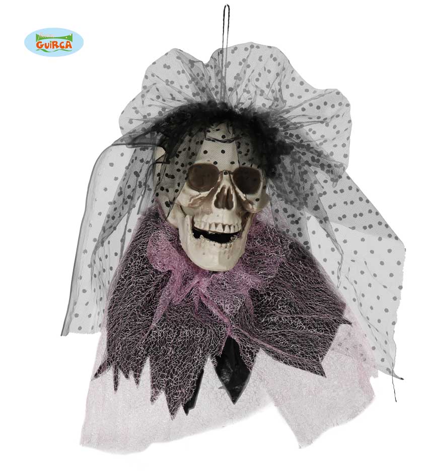 CALAVERA CON LAZO Y VELO 43 CMS.