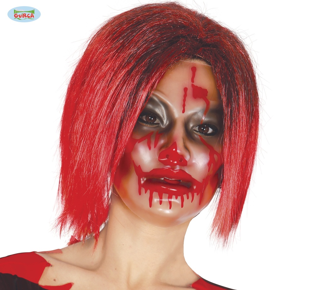 CARETA TRANSP.MUJER CON SANGRE