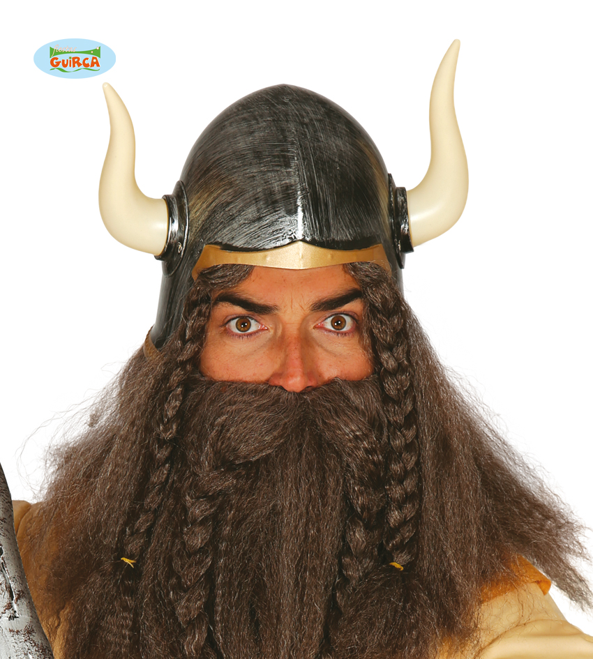 CASCO BARBARO CON CUERNOS