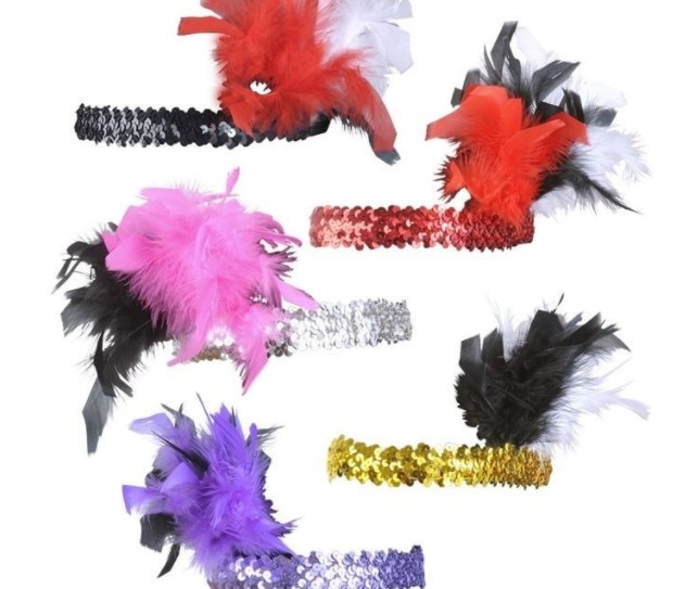 CINTA PELO CHARLESTON CON LENTEJUELAS Y