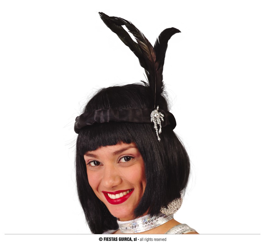 DIADEMA CHARLESTON CON PLUMAS