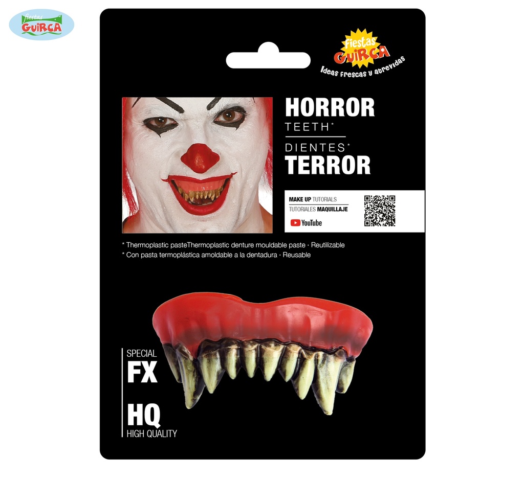 DIENTES MONSTRUO CON PASTA TERMOPLASTICA