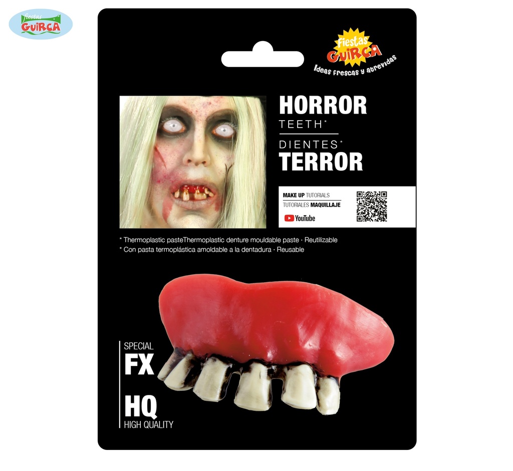 DIENTES ZOMBIE CON TERMOPLASTICA