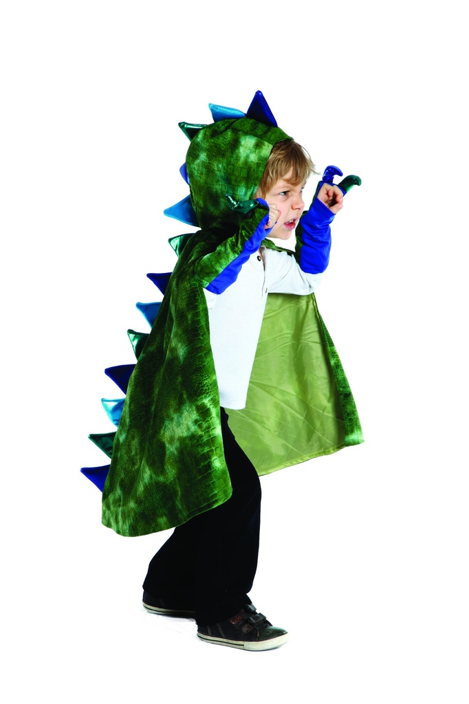Dragon Cape with Claws Green 5/6