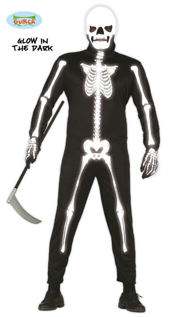 ESQUELETO ""GLOW IN THE DARK"" ADULTO TA