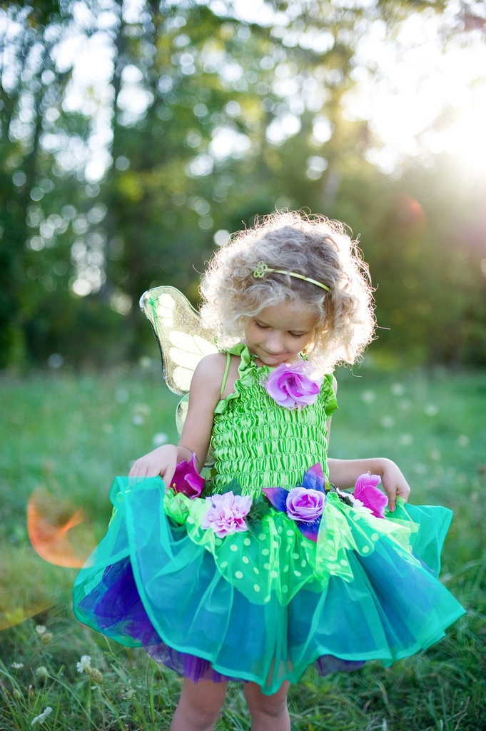 Fairy Blooms Deluxe Green Dress 5/6