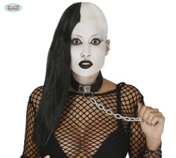 [4971] MEDIA PELUCA NEGRA LARGA (ENVASE CAJA)