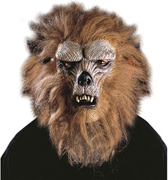 [4578W] MÁSCARA MEDIA CARA HOMBRE LOBO CON PELOS