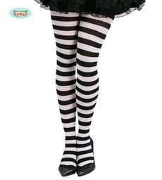 [18279] PANTYS RAYAS BLANCAS/NEGRAS