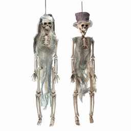 Pareja de novios esqueleto 41 cm.