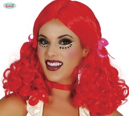 [4020] PELUCA COLETAS CON LAZO ROJA (ENVASE CAJ