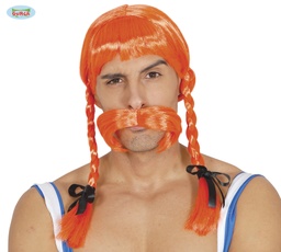 [4577] PELUCA GALO NARANJA(ENVASE CAJA)