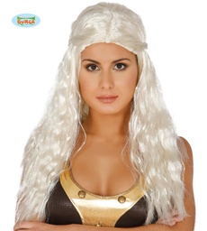 [4992] PELUCA MELENA BLANCA(ENVASE CAJA)