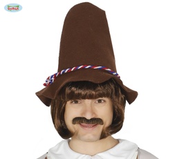 [4677] PELUCA MELENA CASTAÑA(ENVASE CAJA)