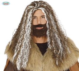 [4991] PELUCA MELENA CON BARBA(ENVASE CAJA)