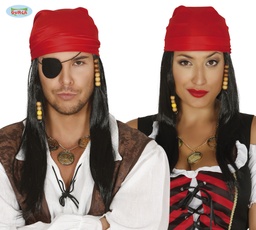 [4980] PELUCA Y PAÑUELO PIRATA(ENVASE CAJA)