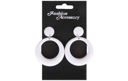 [107557-000-Blan] Pendientes flamenca blancos