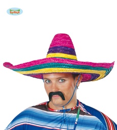 [13612] SOMBRERO MEJICANO 50 CMS.MULTICOLOR