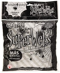 [2326] TELARAÑA BLANCA GIGANTE C/4ARAÑAS 60GR