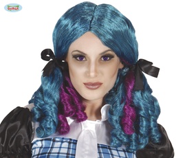 [4905] PELUCA AZUL TIRABUZONES