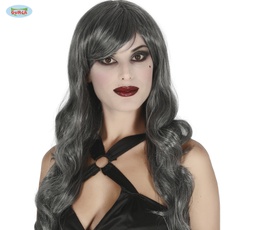 [4031] PELUCA MELENA LARGA GRIS