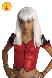 [S1526] PELUCA VAMPIRA BLANCA NIÑA