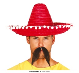 [13639] SOMBRERO MEJICANO ROJO
