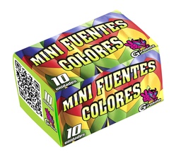 [610] 10 FUENTES MULTICOLORES