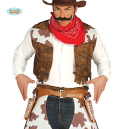 [18441] CARTUCHERA DOBLE CON PISTOLAS