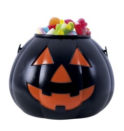 [S7149] PORTACARAMELOS CALABAZA NEGRA