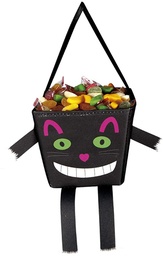 [S7158] CESTO PORTACARAMELOS GATITO TRUCO-TRATO