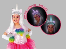 [S5418] DIADEMA UNICORNIO CON LUZ