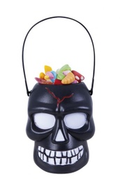 [S7150] PORTACARAMELOS CALAVERA NEGRA