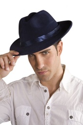 [S9010] SOMBRERO GANGSTER AZUL