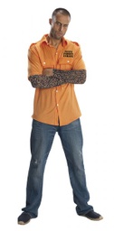 [880582] DISFRAZ CAMISA PRISIONERO CON TATTOS AD
