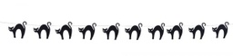 [S4354] GUIRNALDA GATOS NEGROS FIELTRO 2M