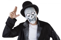 [S5149] MÁSCARA ESQUELETO LOCO