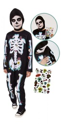 [S8662-S] DISFRAZ SKELETIN PEGATIN INF (3-4)