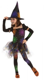 [S8327-M] DISFRAZ BRUJA TELARAÑA INF - M