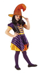 [S8650-M] DISFRAZ CUQUI WITCH NARANJA INF (5-7)