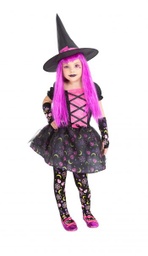 [S8671-S] DISFRAZ BRUJA MOONLIGHT PINK INF (3-4)