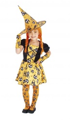 [S8680-L] DISFRAZ BRUJA MININOS NARANJA INF (8-10)