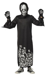 [S8883-M] DISFRAZ SKULL SINIESTRO GLOW IN DARK INF talla M