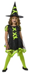 [S8835-M] DISFRAZ BRUJA CUCA VERDE INF talla M