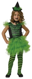 [S8832-M] DISFRAZ BRUJA GLAMUROSA VERDE INF talla M