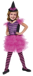 [S8831-M] DISFRAZ BRUJA GLAMUROSA ROSA INF talla M