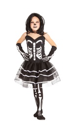 [S8723-M] DISFRAZ MISS HUESOS INF talla M 