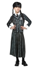 [1000158-L] DISFRAZ WEDNESDAY UNIFORME ESCOLAR 7-8