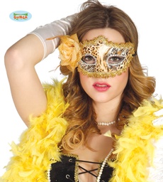 [12707] ANTIFAZ PIEL LEOPARDO CON ROSA